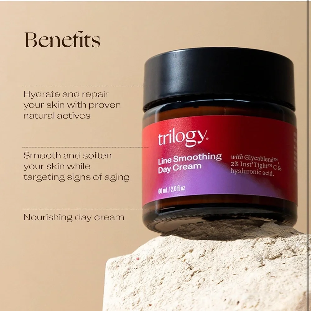 NIB Trilogy Line Smoothing Day Cream 2 oz (New,‎ unused)